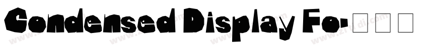 Condensed Display Fo字体转换